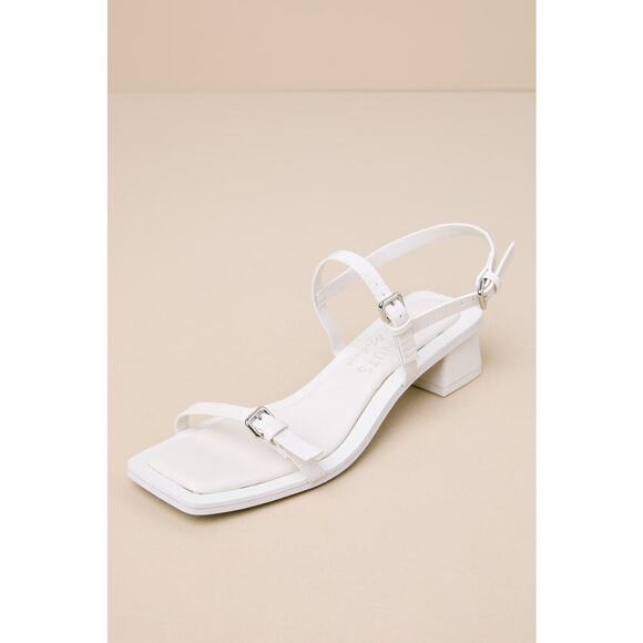 Coconuts by Matisse Maya Bone Lizard Ankle Strap Low Heel Sandals - Picture 2 of 5